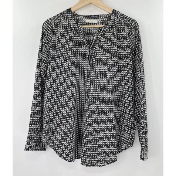 Joie Women’s Geometric Lightweight (Cotton?) Black & White Print Size Small - Picture 1 of 9